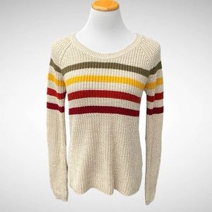Poof Excellence Striped Pullover Knit Sweater